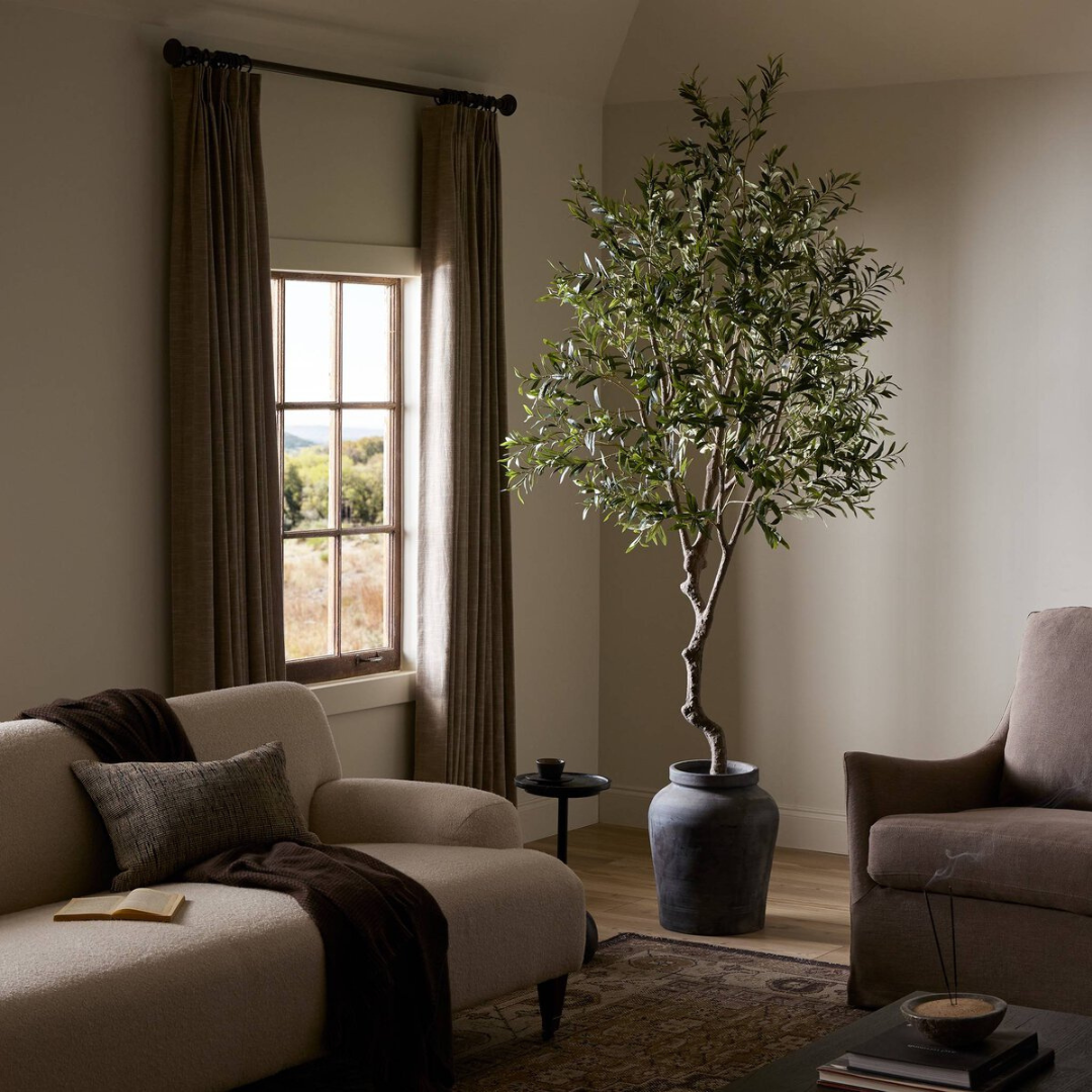 94" Faux Olive Tree