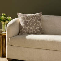 Sylva Pillow Cover [20" x 20" - Fawn Ivory/Silver]