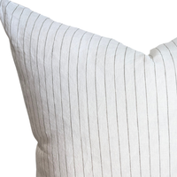 Landry 22" x 22" Pillow Cover [Green Stripe]