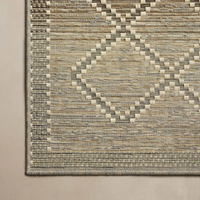 Saylor SAY-04 Indoor/Outdoor Rug [Stone/Ivory]