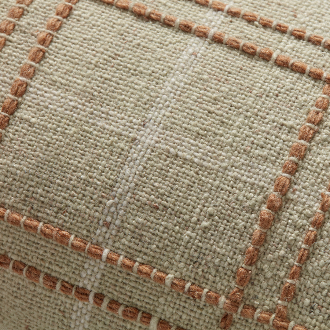 Parker Pillow [12" x 27" - Sage/Rust]