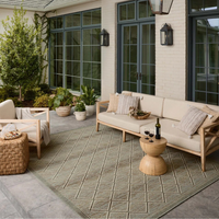 Saylor SAY-04 Indoor/Outdoor Rug [Stone/Ivory]
