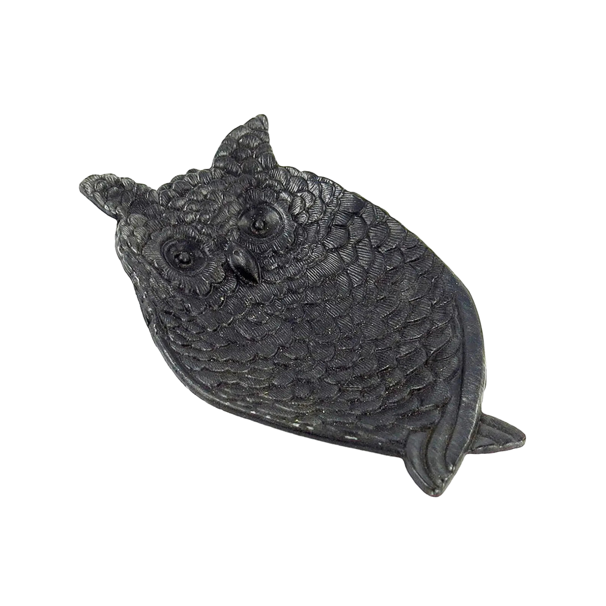 Owl Tray in Black Pewter