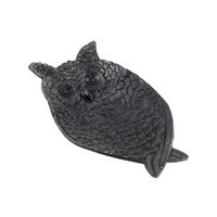 Owl Tray in Black Pewter