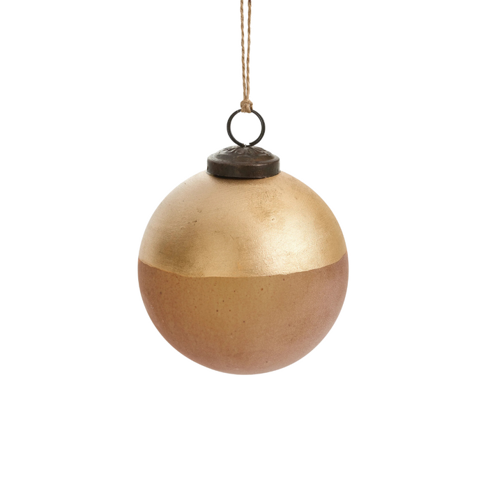 Amber & Gold 2-Tone Ornament