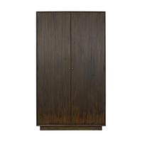 Cinder Distressed Wood Tall Cabinet