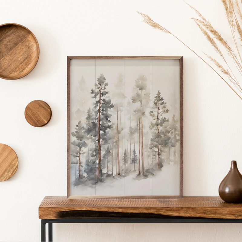 Watercolour Timber - 8" x 10" Wooden Art Print