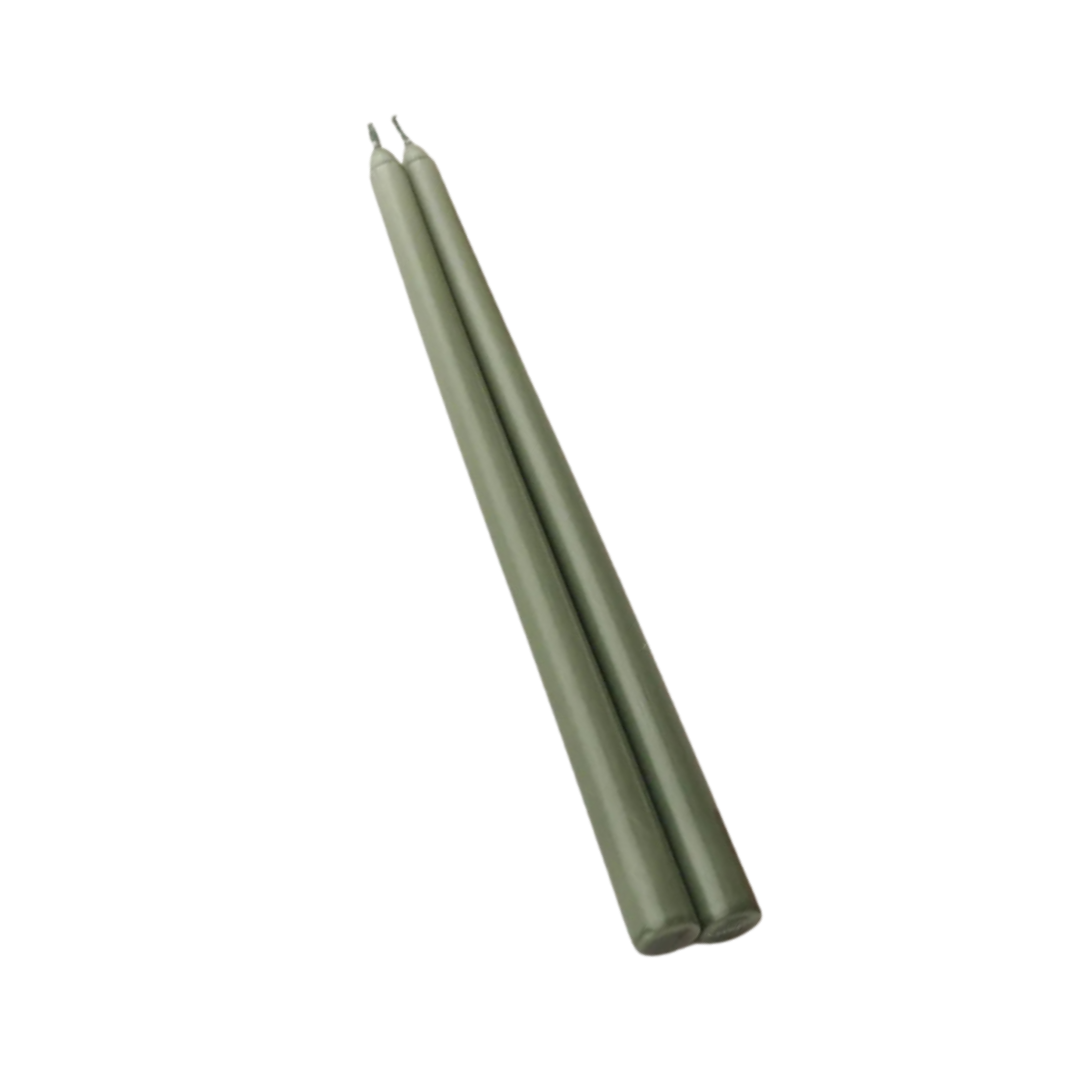 12" Taper Candles Sage