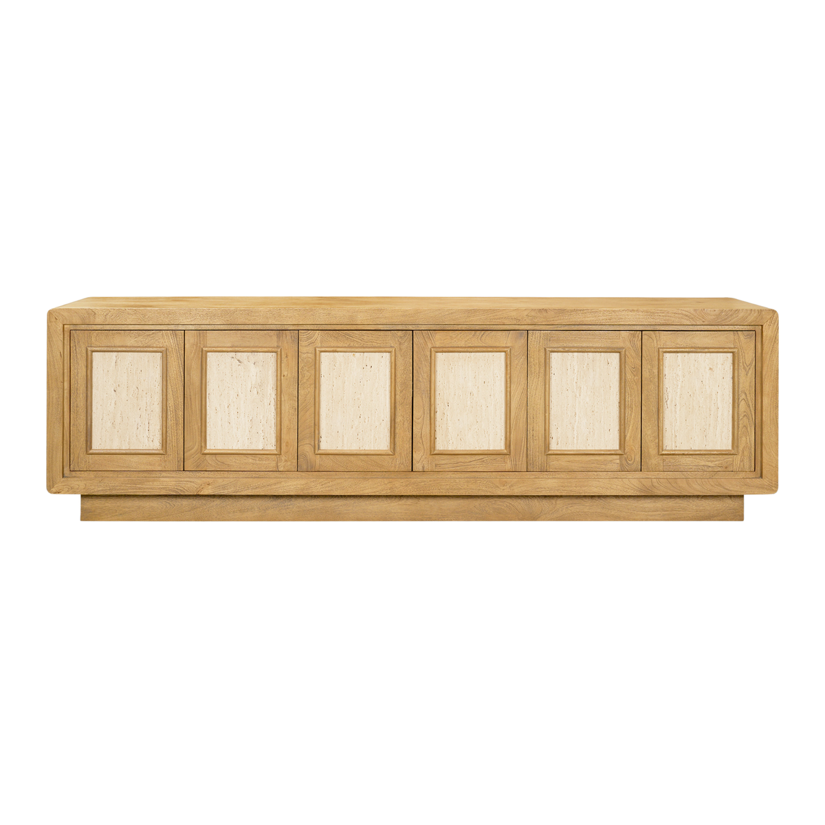 Valterra 6-Door Media Console /w Travertine