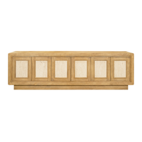 Valterra 6-Door Media Console /w Travertine