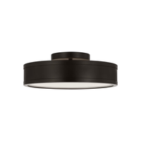 Dupont 12" Round Semi Flush Mount