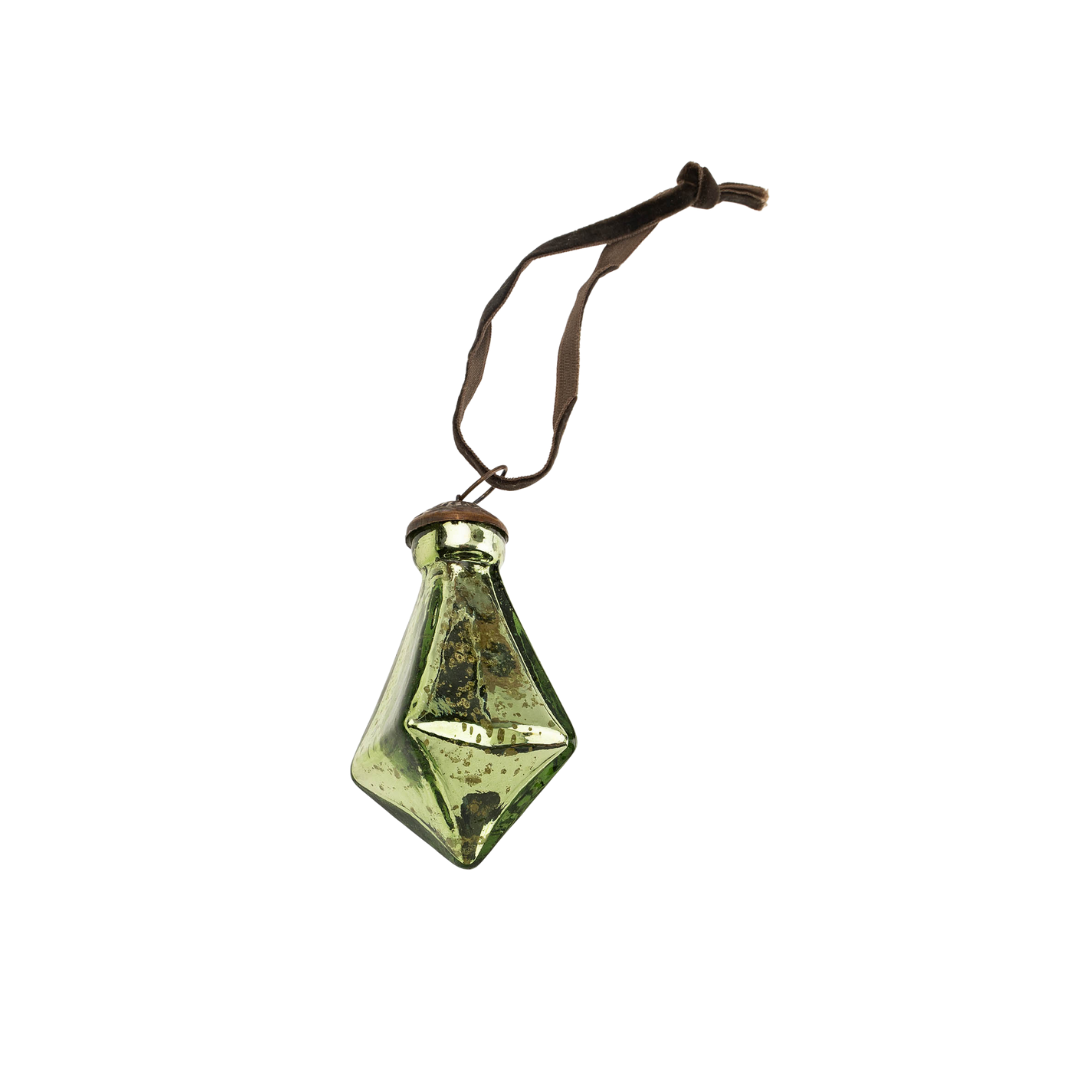 Diamond Droplet Small Ornament [Jade]