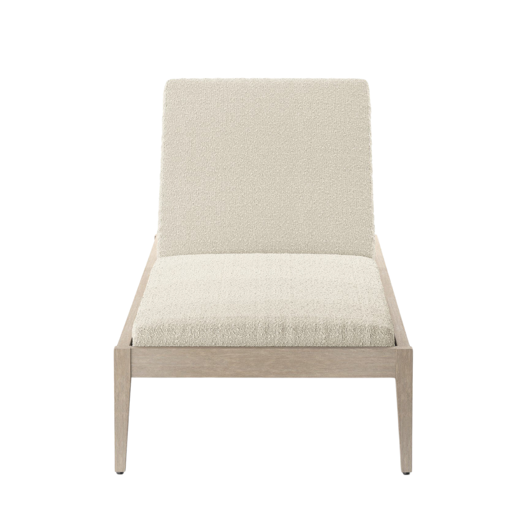 Shay Outdoor Chaise - Weathered Grey