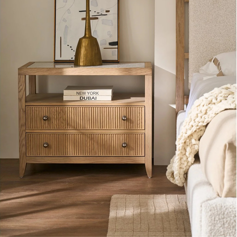 Carmen 2-Drawer Nightstand