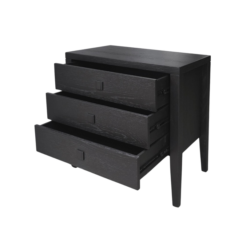 Hurst 3-Drawer Nightstand