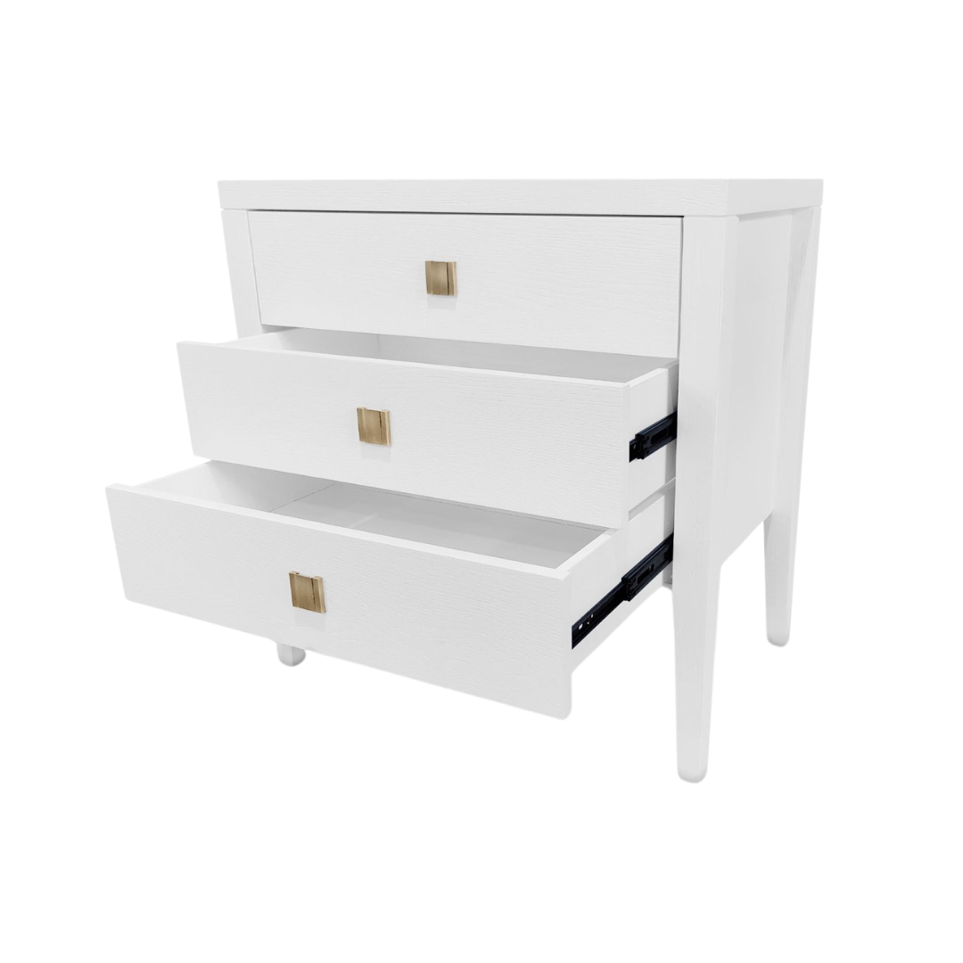 Hurst 3-Drawer Nightstand