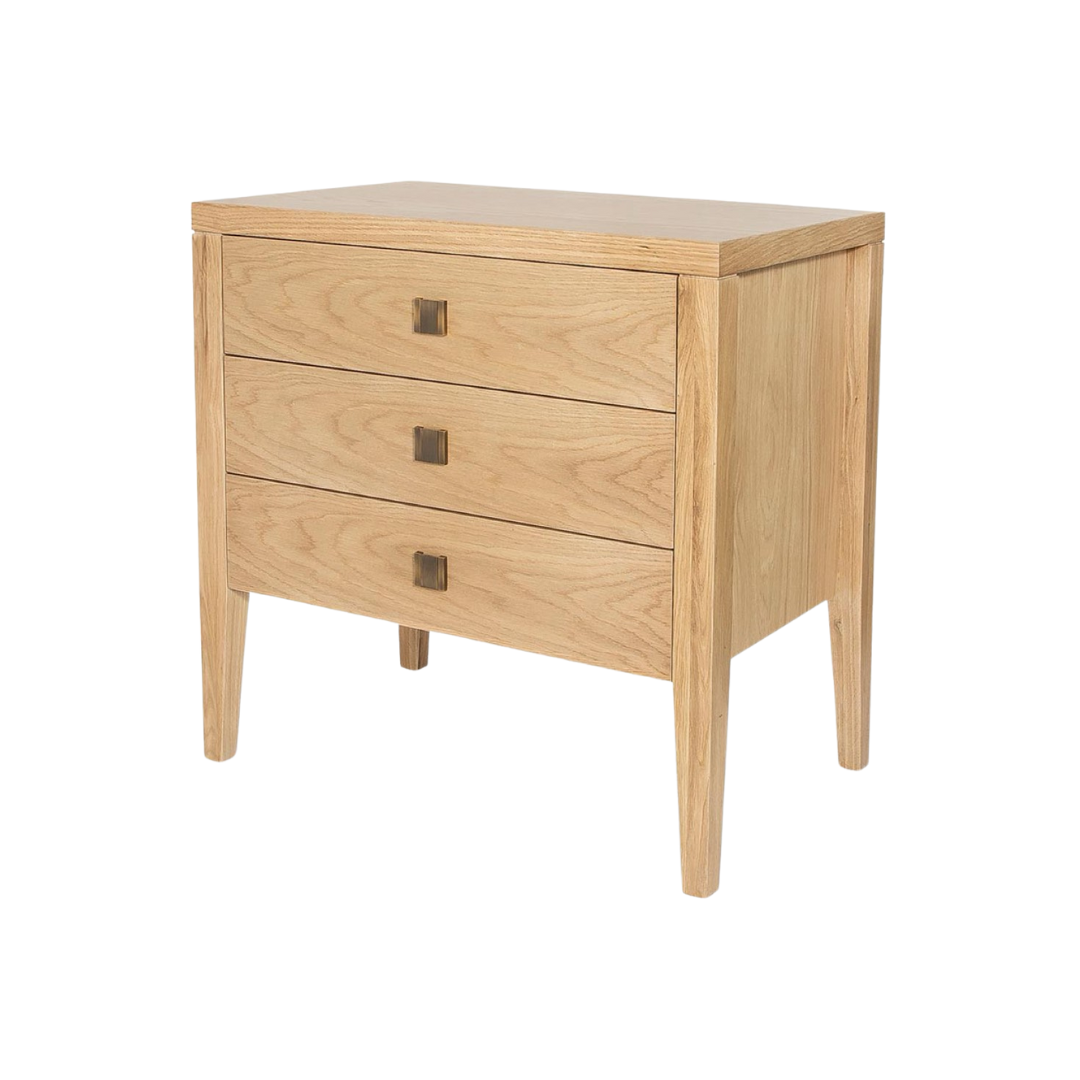 Hurst 3-Drawer Nightstand