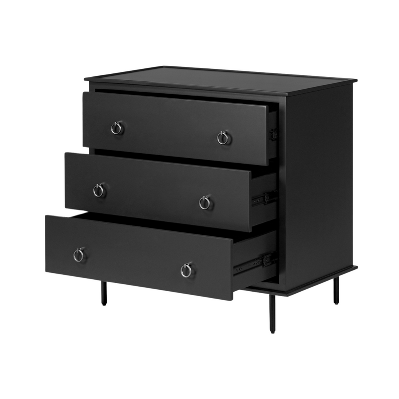 Ronald 3-Drawer Nightstand