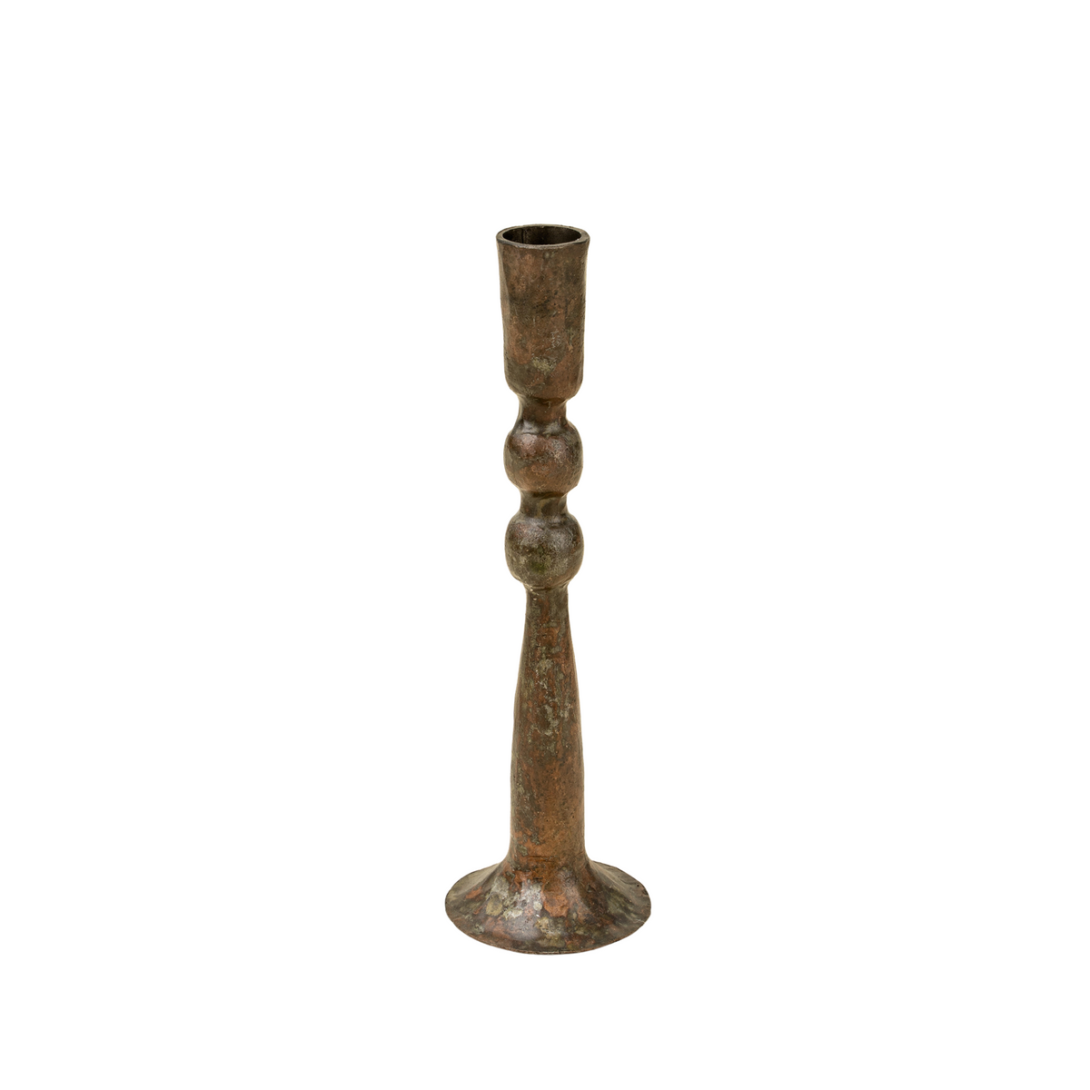 Caldera Forged Candlestick [Medium - Rustic Brass]
