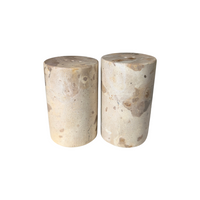 Brown Marble Salt and Pepper Shakers [Set]