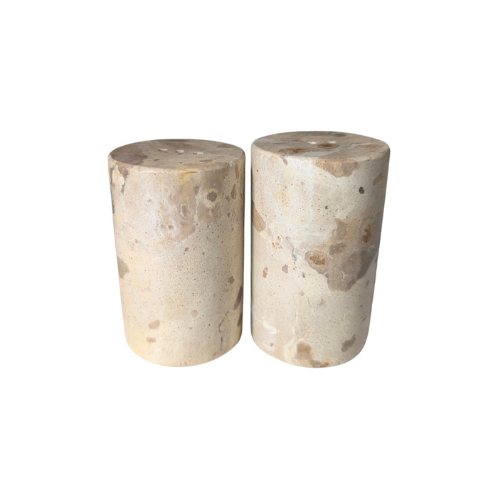 Brown Marble Salt and Pepper Shakers [Set]