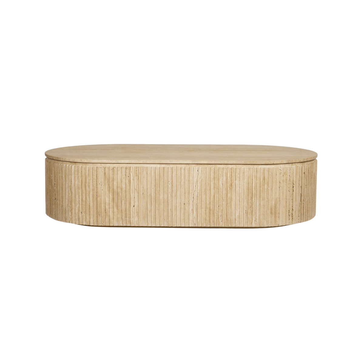 Elara Travertine Coffee Table