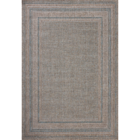 Topanga (Amber Lewis × Loloi) TOP-05 Indoor/Outdoor Rug [Natural/Teal]
