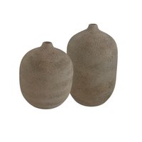 Round Textured Ceramic Vase