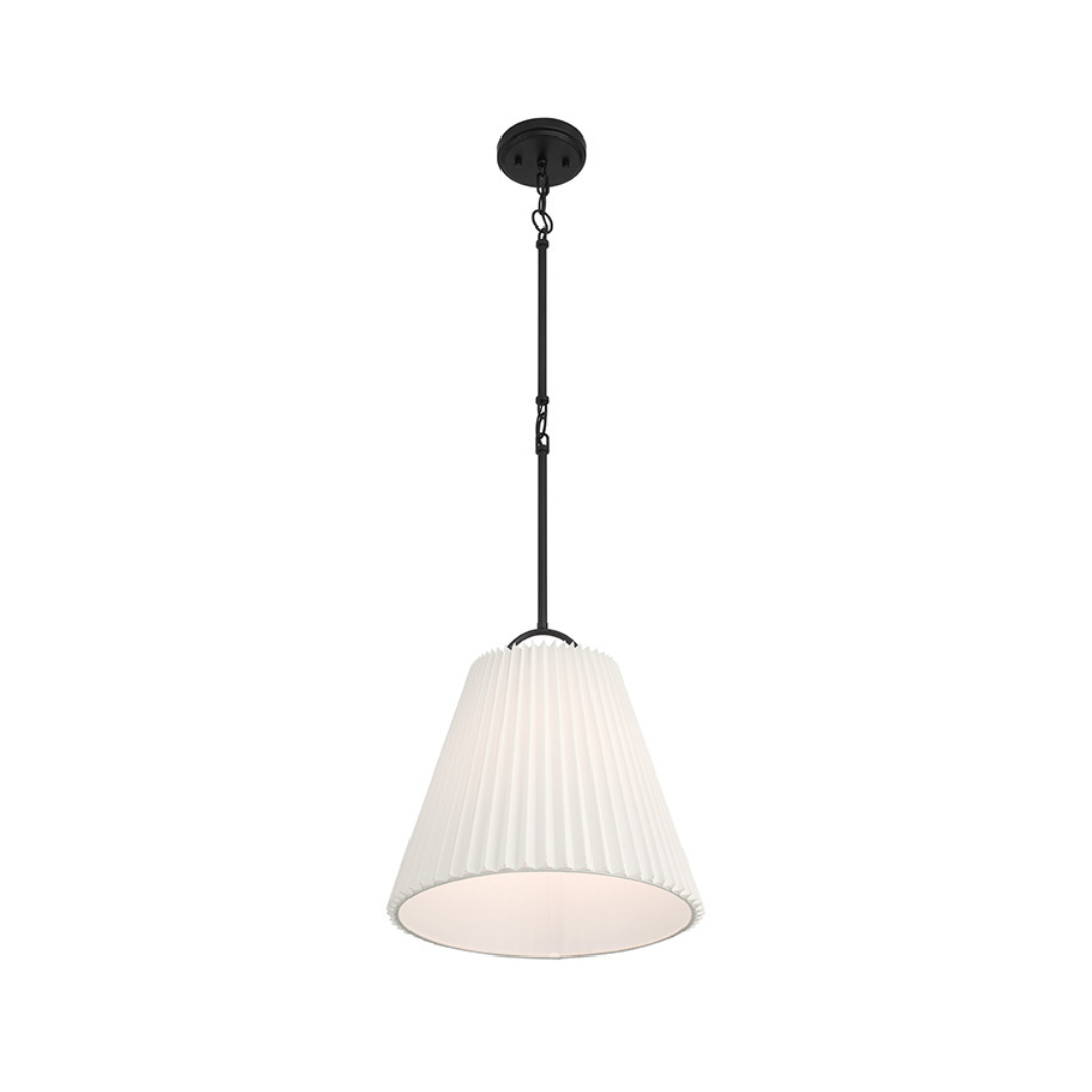 1-Light Knife Pleat Pendant