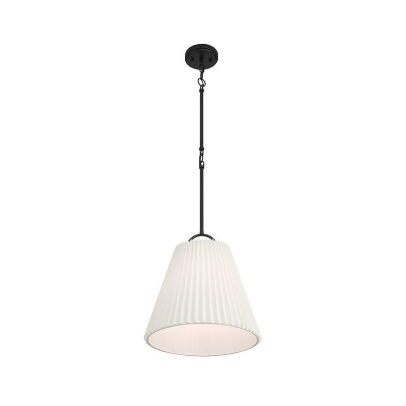 1-Light Knife Pleat Pendant