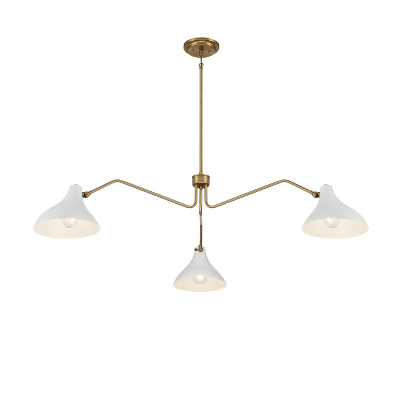 3-Light Angled Arm Pendant