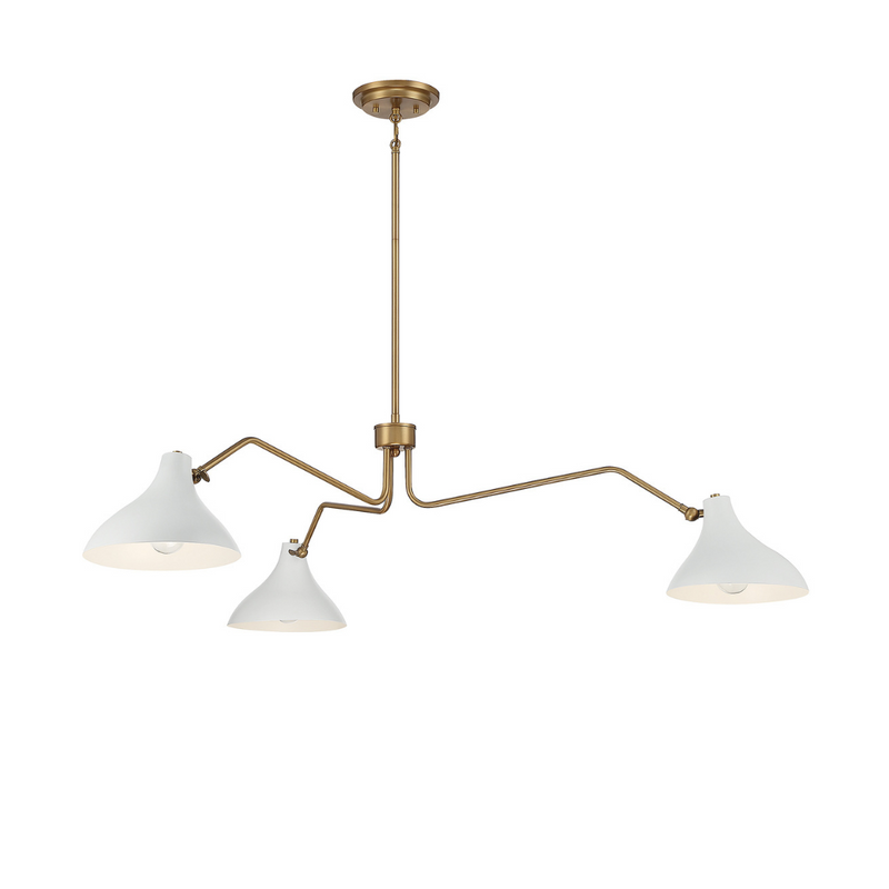 3-Light Angled Arm Pendant