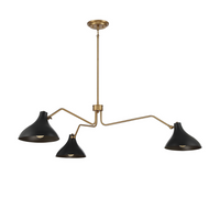 3-Light Angled Arm Pendant