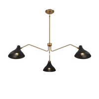 3-Light Angled Arm Pendant