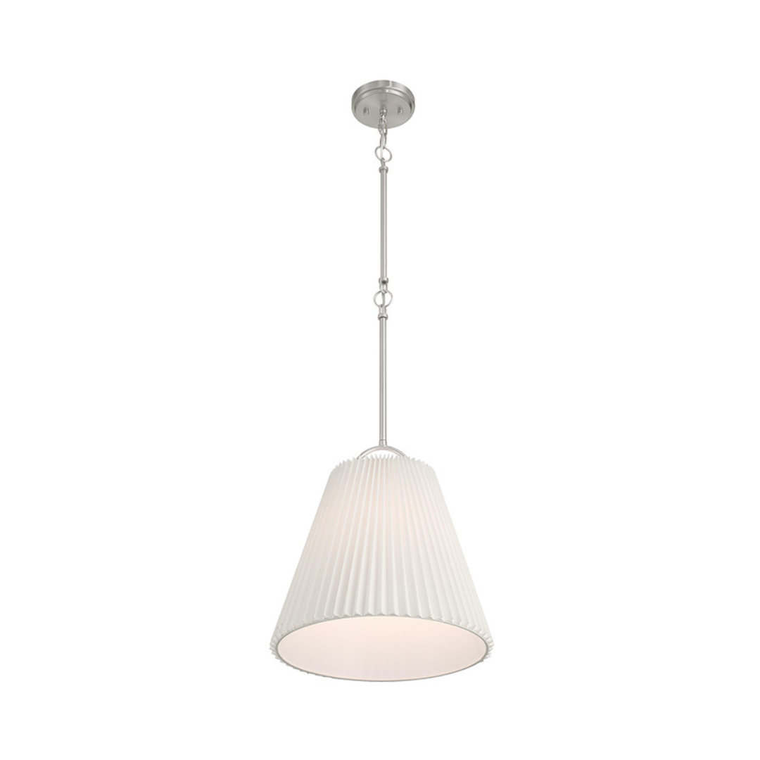 1-Light Knife Pleat Pendant