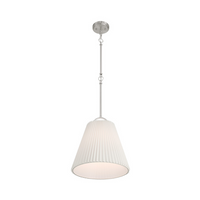 1-Light Knife Pleat Pendant