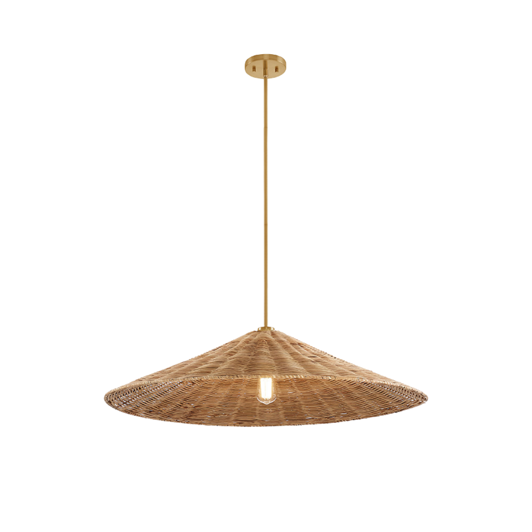 1-Light Rattan Pendant