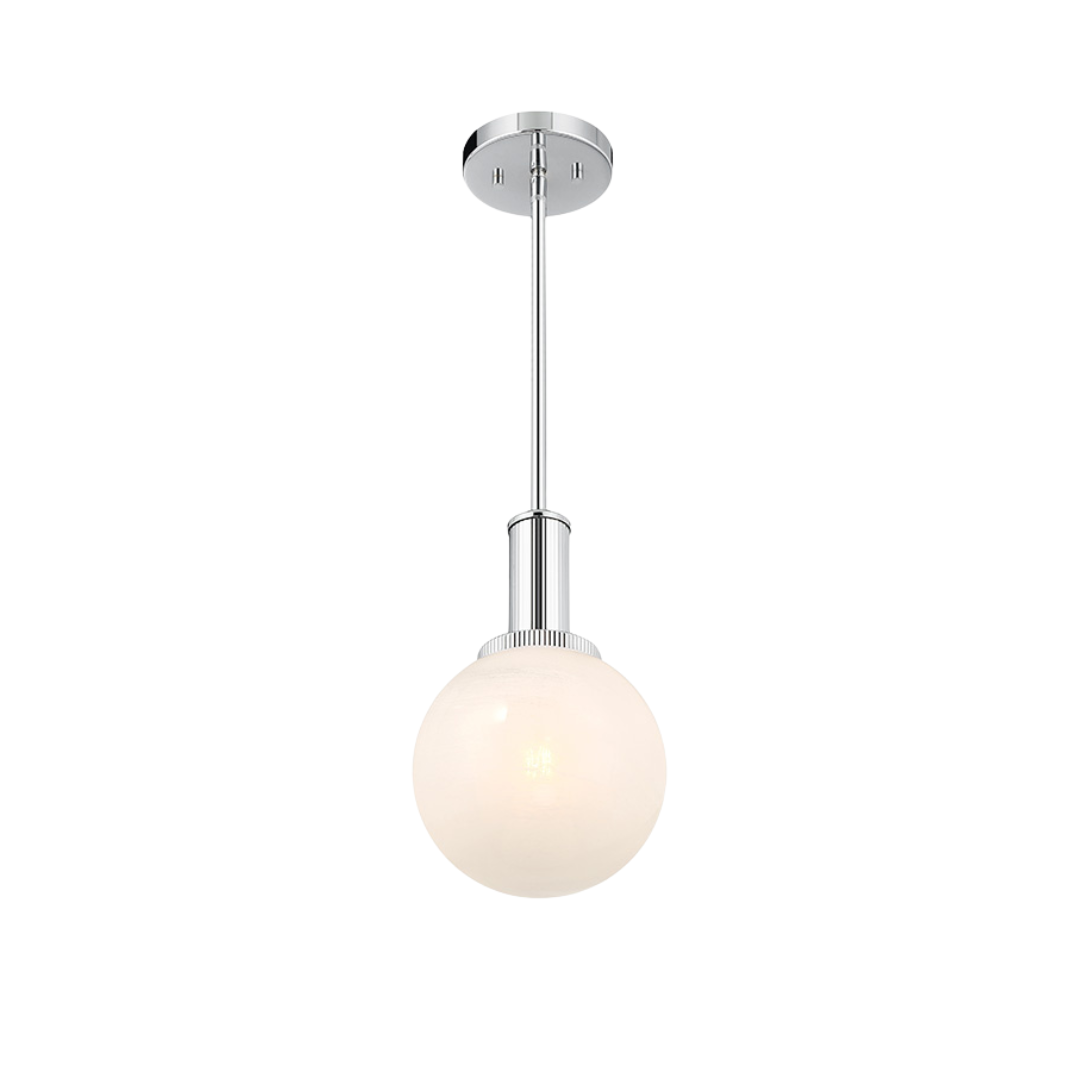 1-Light Strie Globe Pendant