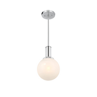 1-Light Strie Globe Pendant