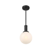 1-Light Strie Globe Pendant