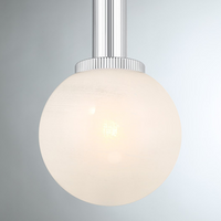 1-Light Strie Globe Pendant