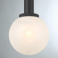1-Light Strie Globe Pendant