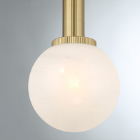 1-Light Strie Globe Pendant