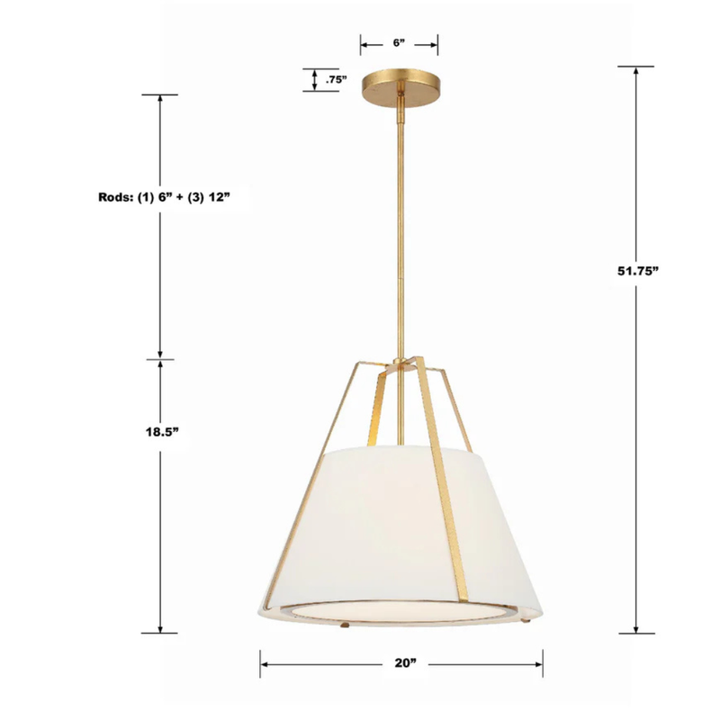 Fulton 3 Light Pendant