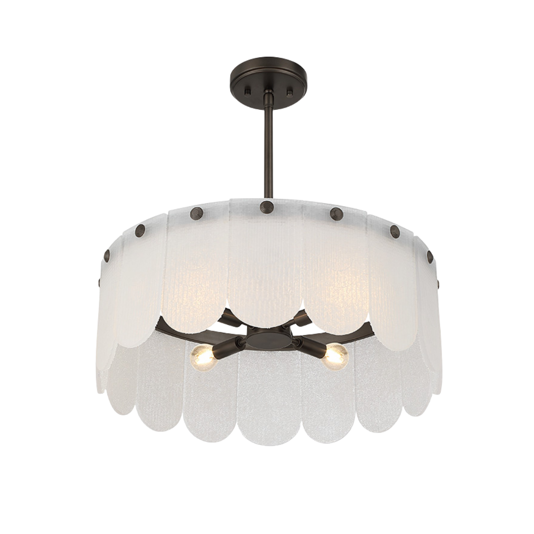 Ashton 20" Four Light Convertible Pendant/Semi Flush – Lane & Co.
