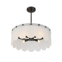 Ashton 20" Four Light Convertible Pendant/Semi Flush