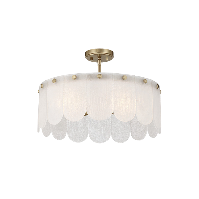 Ashton 20" Four Light Convertible Pendant/Semi Flush
