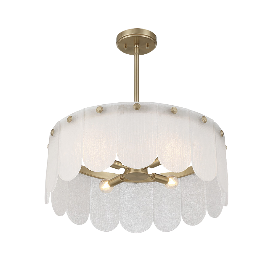 Ashton 20" Four Light Convertible Pendant/Semi Flush – Lane & Co.