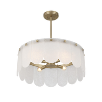 Ashton 20" Four Light Convertible Pendant/Semi Flush