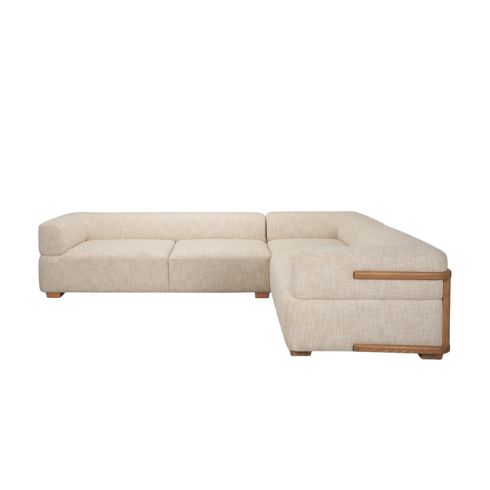 Warner Small 3-Piece Sectional [Beige]